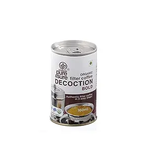 Pure & Sure Organic Coffee Decoction Bold | Filter Coffee Decoction Liquid | Pure & Sure Coffee Decoction Liquid 160 ml.