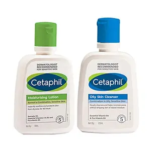 Cetaphil Moisturizing Lotion Plus OS Cleanser for Oily Skin (100 & 125 ml)