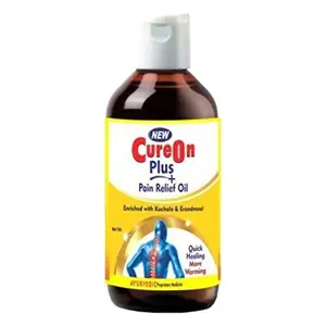Pitambari New CureOn Plus Pain Relief Oil (200ml) | Pain Relief Herbal Oil For Joint Pain Muscle Ache and Body Pain