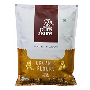 Pure & Sure Organic Rice Flour | Gluten Free Atta No Preservatives High Protein Food | Rice Flour 1kg