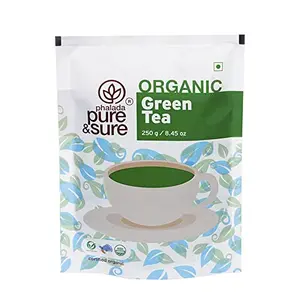 Pure & Sure Organic Green Tea | Nutrient Rich Weight Loss Tea | Green Tea Powder Non-GMO No Food Preservatives Natural Immunity Boosting Organic Tea Powder | 250gm.