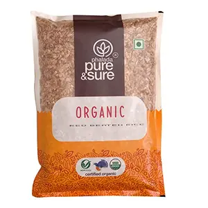 Pure & Sure Organic Red Beaten Rice | Instant Boost of Energy | Rich in Fiber Helps Lower Blood Pressure | Organic Thin Poha 1kg