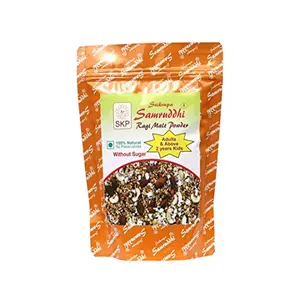 Samruddhi Ragi Malt without Sugar-500 Grams is a nutritious combination of cereals millet nut & pulses for all age groups Above 2 years. Prepared by 20 ROASTED & POPPED ingredients having high nutritional value.