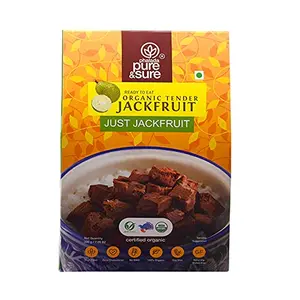 Pure & Sure Organic Tender Jackfruit Cubes | Ready to Cook & Eat | Healthy & Delicious Raw Jackfruit 200gm