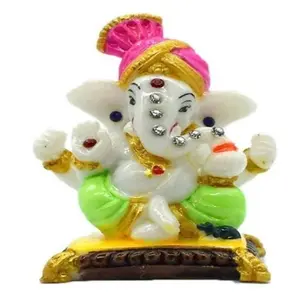 Puja N Pujari Lord Pagadi Ganesh Idol For Home Decor