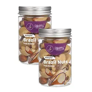 Flyberry Gourmet Premium Brazil Nuts 200g (Pack of 2 100g Each)
