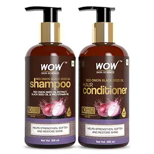 WOW Skin Science Hair Loss Control Therapy Shampoo - Increase Thick & Healthy Hair Growth - Contains Ayurvedic & Western Herbal Extracts With Natural Dht Blockers 300 ml