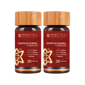 Biogetica Ashwagandha 30 Cap (Pack of 2) (Over All Wellness)