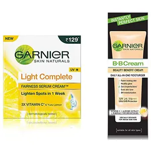 Garnier Skin Naturals Light Complete Serum Cream 45g And Garnier Skin Naturals BB Cream 30g