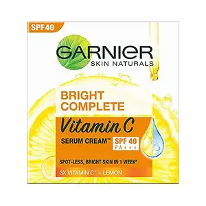 Garnier Bright Complete VITAMIN C SPF40/PA+++ Serum Cream 45g