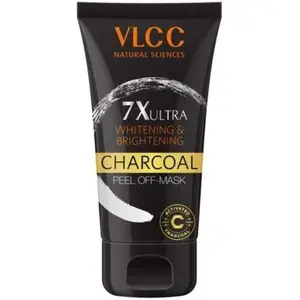 VLCC 7X Ultra Whitening and Brightening Charcoal Peel Off Mask 100g