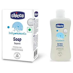Chicco Baby Moments Soap 75g and Chicco No Tears Shampoo (200ml)