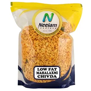 Neelam Foodland Low Fat MAHALAXMI CHIVDA (Rice Flakes Blended with Peanuts and Spices) (400 gm (14.10 OZ) m)