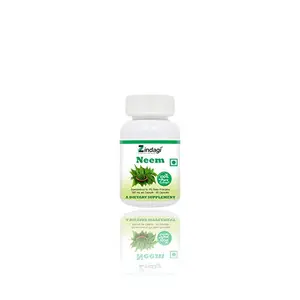 Zindagi 100% Pure Neem Extract Cap.. - Dietary Supplement - Anti Bacterial Properties (60 Cap..)