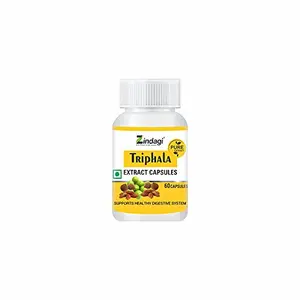 ZINDAGI Triphala Extract Cap.. - Supports Healthy Digestive System - 60cap (Pack of 1)