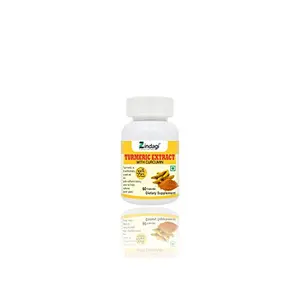 Zindagi Pure Turmeric Cap.. With Curcumin - Natural Immunity Metabolism - Maintain Healthy Joints (60 Cap..)