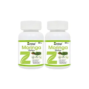 Zindagi Moringa Leaf Extract Cap.. - Each Cap.. Contains Pure Moringa Extract - Sugar-free Health Supplement - Special Festive Discount (120 Cap..)