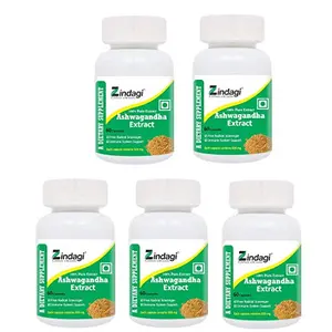 Zindagi Ashwagandha Extract Cap.. - Herbal Supplement - Immunity Booster 60 Caps