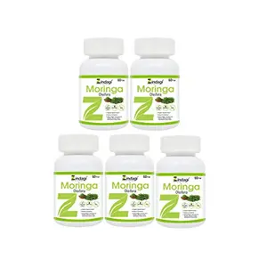 Zindagi Natural Moringa Cap.. - Pure Moringa Extract - 100% Moringa Powder - Get Natural Stevia All Forms Samples Free Of Cost With This Pack (300 Cap..)