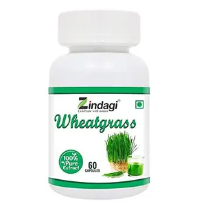 Zindagi Wheatgrass Extract Cap.. - Natural Immunity Booster - For Healthy Body (60 Cap..)