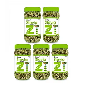 Zindagi Stevia Leaves - Sugar-Free Sweetener - Stevia Dry Leaf (Pack of 5)