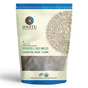 Dhatu Organics Sprouted Ragi Flour 500g Non Acid Forming Alkaline