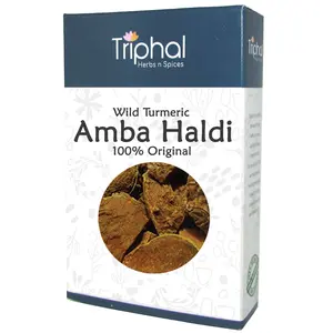 TRIPHAL Amba Haldi  Aama Haldi  Mango Ginger  Wild Turmeric  Curcuma Amada | Whole -100Gm