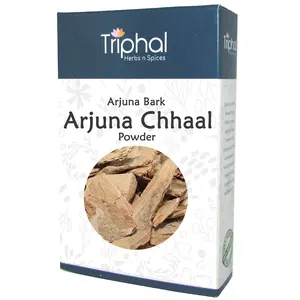 TRIPHAL Arjuna Bark - Arjun Chhaal - Terminalia Arjuna | Powder -100Gm