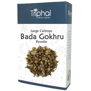 TRIPHAL Bada Gokhru or Large Caltrops | Sorted & Clean | Powder -100Gm