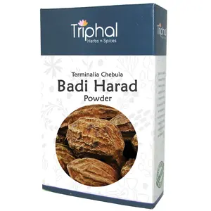 TRIPHAL Badi Harad  Haritaki  Pili Harad  Terminalia Chebula | Powder -100Gm