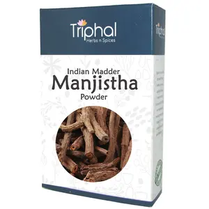 TRIPHAL Manjistha Root or Manjith Root or Indian Madder | Powder -100Gm