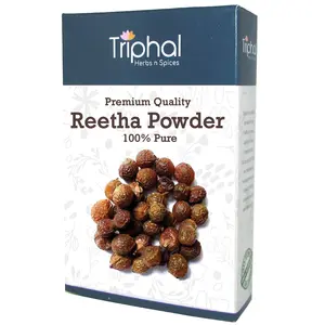 TRIPHAL Reetha  Ritha  Sapindus Mukorossi  Soapnut | Powder -100Gm