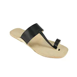 Black belt leather sandal for men 