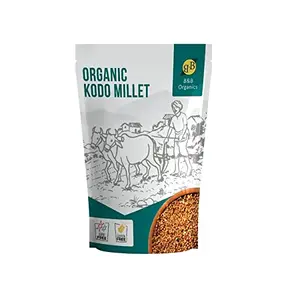 B&B Organics Kodo Millet (500 g) (Whole Grain) (Varagu | Arikelu | Arika | Kodra | Harka | Kodua | Varak | Low Gi and High Fibre Than Rice | Millet Rice)