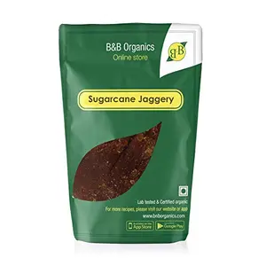 B&B Organics Sugarcane Jaggery | Vellam | Gur (No Artificial Colours | Preservative Free | Traditionally Made) 500 g