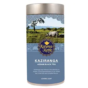 Karma Kettle Kaziranga Antioxidants Assam Black Tea - Loose Leaf Tin 100 gm
