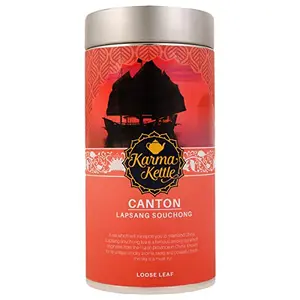 Karma kettle Canton Lapsang Souchong Smoked Black Tea 75 g Loose Leaf in Tin 75 g