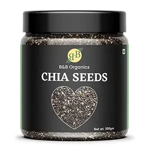 B&B Organics Chia Seeds - 500 GR (17.63oz) -USDA Certified
