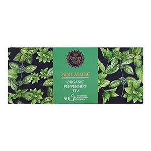 Karma Kettle Organic Mint Magic - Herbal Tea with Peppermint and Spearmint - 50 Teabags