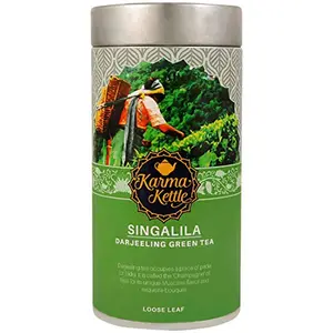 Karma kettle Singalila Darjeeling Green Tea 100gms Loose Leaf Tin 100 g
