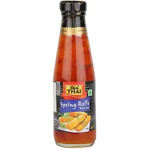 Real THAI Original Thai Cuisine Spring Roll Sauce 6.76 fl oz / 200 ml Black & Blue (7204)