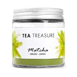 Tea Treasure USDA Organic Japanese Matcha Green Tea Powder 25 Gm - Weight Management | Matcha Tea | Rich in Antioxidant | Improves Metabolism | Good for Skin | Iced Tea | Ideal for Making Lattes Smoothies & Shakes