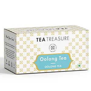 Tea Treasure Oolong Darjeeling Tea Helps in Weight Management and Gives the Skin a Healthy Glow Pyramid Teabags 18 Count
