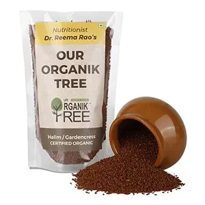 Our Organik Tree Certified Organic Halim | Garden cress Seeds for Eating | Microgreens | Superfood | Healthy Seeds | No GMO 200 g