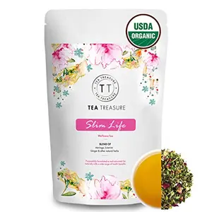 Teatreasure Slim Life - Slimming Tea For Weightt Loass - Improvese Metabolism - Skine Detoax Tea - 100 Gm