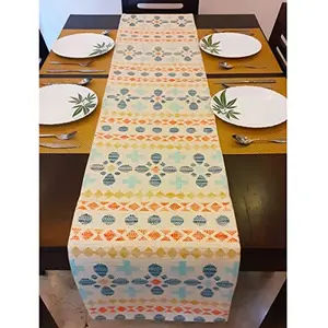 Vermilion Lifestyle Handloom Cotton Table Runner 183 x 36 cm.