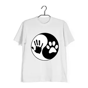 Aaramkhor Yin-Yang Aaramkhor Specials  Dogs  10  Cotton T-shirt for Women