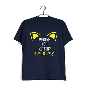Aaramkhor Who're you kittin? Aaramkhor Specials  Cats  10  Cotton T-shirt for Women