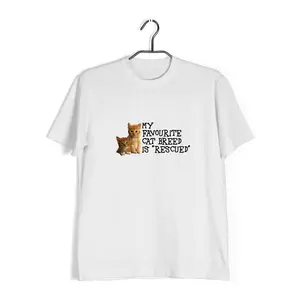 Aaramkhor Favourite Cat Breed is Rescued Aaramkhor Specials  Cats Pets 10  Cotton T-shirt for Women