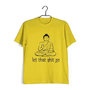 Aaramkhor Let It Go Sports Fitness Yoga  10  Cotton T-shirt for Women